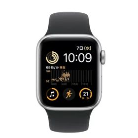 Apple 【第2世代】Apple Watch SE 40mm GPSモデル MNJV3J/A A2722【シルバーアルミニウムケース/ブラックスポーツバンド】 [中古] 【当社3ヶ月間保証】 イオシス