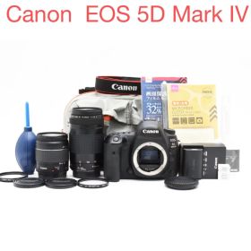 保証付き/Canon EOS 5D Mark IV標準&望遠ダブルレンズセット