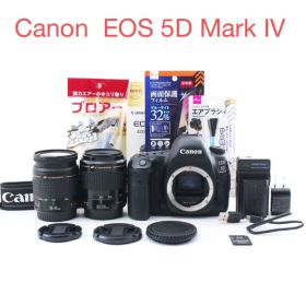 動画/保証/Canon EOS 5D Mark IV標準&望遠ダブルレンズセット