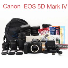 保証付き☆Canon EOS 5D Mark IV標準&望遠&単焦点レンズセット