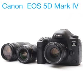 付属品付/Canon EOS 5D Mark IV標準&望遠&単焦点レンズセット