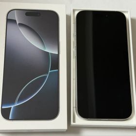 iPhone16 Pro 256GB ホワイトチタニウム SIMフリー 箱付美品