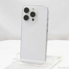 〔中古品〕 iPhone16 Pro 256GB ホワイトチタニウム MYN13J／A SIMフリー【349】