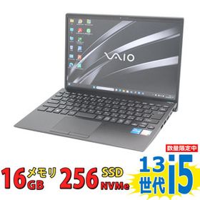 13.3型 中古美品 WUXGA フルHD SONY VAIO Pro PG VJPG318 Windows11 第13世代 i5-1334u 16GB NVMe 256GB-SSD カメラ 無線Wi-Fi6 Office付