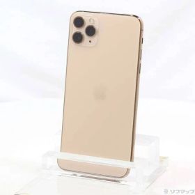 〔中古品〕 iPhone11 Pro Max 512GB ゴールド MWHQ2J／A SIMフリー【344】