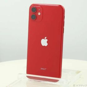 〔中古品〕 iPhone11 128GB プロダクトレッド MWM32J／A SIMフリー【348】