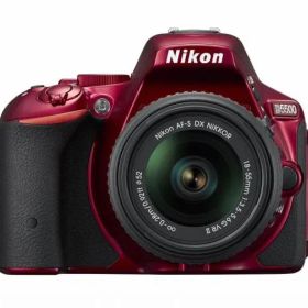 Nikon デジタル一眼レフカメラ D5500 18-55 VRII レンズキット レッド 2416万画素 3.2型液晶 タッチパネル D5500LK18-55RD
