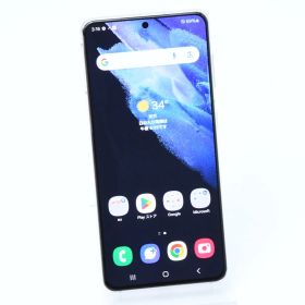 電池良好】SIMフリー au Galaxy S21 5G SCG09 256GB ファントムホワイト