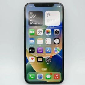 【美品】SIMフリー Apple iPhone10 スペースグレイ 256GB