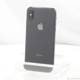〔中古品〕 iPhoneX 64GB スペースグレイ NQAX2J／A SIMフリー【262】