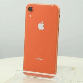 〔中古品〕 iPhoneXR 64GB コーラル MT0A2J／A SIMフリー【295】