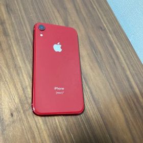 カバー付き iPhone XR 64GB レッド 赤 SIMフリー 初期化済み