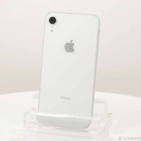〔中古品〕 iPhoneXR 64GB ホワイト NT032J／A SIMフリー【348】