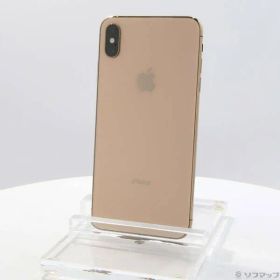 〔中古品〕 iPhoneXS Max 64GB ゴールド MT6T2J／A SIMフリー【348】