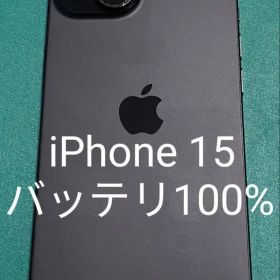 iPhone 15 ブラック 128 バッテリー100%【訳あり】 ①
