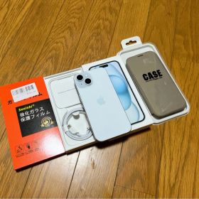 （美品！付属品付き） iPhone 15 128GB ブルー SIMフリー
