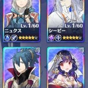 12連のみ⭐️【星5×4】ダリューシュ、シーピー、メリケ、ニュクス、リセマラ | エバスト(エンバーストーリア)のアカウントデータ、RMTの販売・買取一覧