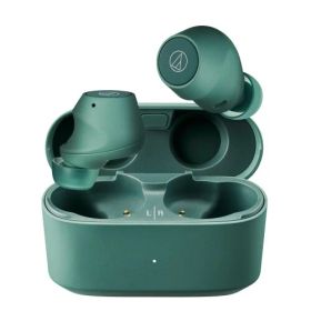 オーディオテクニカ ATH-CKS30TW+(E) ワイヤレスイヤホン bluetooth ノイズキャンセリング 重低音 最大約20時間再生 IP55 防水防塵 マルチポイント対応 小型軽量 アプリ対応 ヒアスルー 低遅延モ