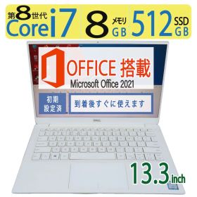 【バッテリー× 高性能 i7・4Kタッチパネル】◆DELL XPS 13 9380/ 13.3型/高速 i7-8565U/512GB SSD/メモリ8GB/win11/ Office