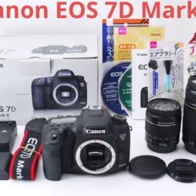 一眼レフカメラ Canon EOS 7D Mark II標準&望遠レンズセット