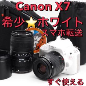 美品希少⭐️canon eos kiss x7 ダブルレンズ 初心者/ホワイト