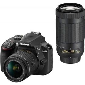 ニコン Nikon D3400 ダブルズームキット ブラック SDカード付き