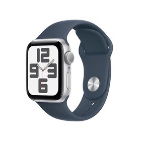 【整備済み品】Apple Watch SE 第2世代 2023モデル (GPSモデル) - 40mm シルバーアルミニウムケースとストームブルースポーツバンド S/M