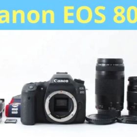保証付き/Canon EOS80D/標準&望遠ダブルレンズセット