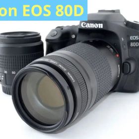 キャノン Canon EOS 80D標準&望遠ダブルレンズセット