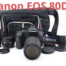 Canon EOS80D標準&望遠&単焦点トリプルレンズセット
