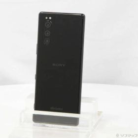 〔中古品〕 Xperia 5 64GB ブラック SO-01M docomoロック解除SIMフリー【377】