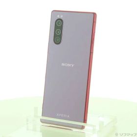 〔中古品〕 Xperia 5 64GB レッド SOV41 auロック解除SIMフリー【368】