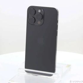 〔中古品〕 iPhone15 Pro Max 256GB ブラックチタニウム MU6P3J／A SIMフリー【295】