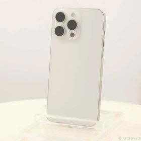 〔中古品〕 iPhone15 Pro Max 256GB ホワイトチタニウム MU6Q3J／A SIMフリー【276】