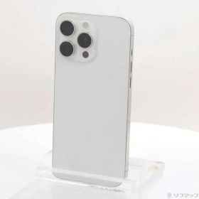 〔中古品〕 iPhone15 Pro Max 256GB ホワイトチタニウム MU6Q3J／A SIMフリー【368】