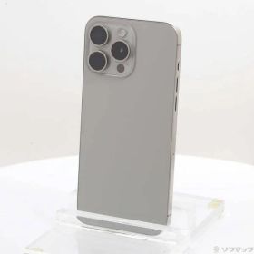 〔中古品〕 iPhone15 Pro Max 256GB ナチュラルチタニウム MU6R3J／A SIMフリー【305】
