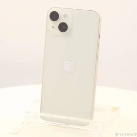 〔中古品〕 iPhone14 128GB スターライト MPUQ3J／A SIMフリー【368】