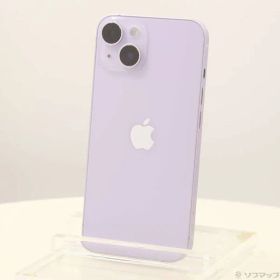 〔中古品〕 iPhone14 128GB パープル MPUY3J／A SIMフリー【371】