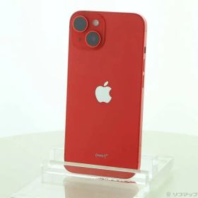 〔中古品〕 iPhone14 128GB プロダクトレッド MPV93J／A SIMフリー【295】