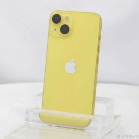〔中古品〕 iPhone14 128GB イエロー MR3Q3J／A SIMフリー 〔ネットワーク利用制限▲〕【262】