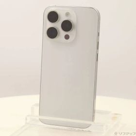 〔中古品〕 iPhone15 Pro 128GB ホワイトチタニウム MTU83J／A SIMフリー【348】