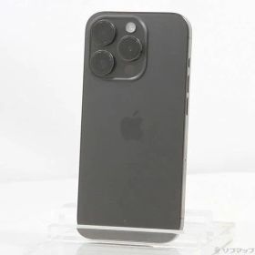 〔中古品〕 iPhone15 Pro 256GB ブラックチタニウム MTUC3J／A SIMフリー【349】