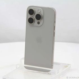 〔中古品〕 iPhone15 Pro 256GB ナチュラルチタニウム MTUF3J／A SIMフリー【371】