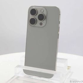 〔中古品〕 iPhone15 Pro 256GB ナチュラルチタニウム MTUF3J／A SIMフリー【344】