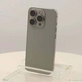 〔中古品〕 iPhone15 Pro 256GB ナチュラルチタニウム MTUF3J／A SIMフリー【297】