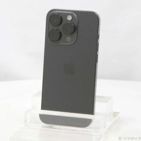 〔中古品〕 iPhone15 Pro 512GB ブラックチタニウム MTUH3J／A SIMフリー【368】