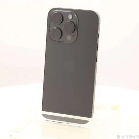 〔中古品〕 iPhone15 Pro 512GB ブラックチタニウム MTUH3J／A SIMフリー【262】