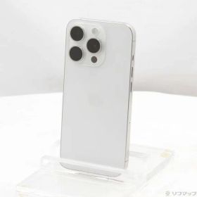 〔中古品〕 iPhone15 Pro 128GB ホワイトチタニウム NTU83J／A SIMフリー【198】