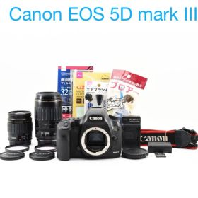 保証付き/Canon EOS 5D MarkIII標準&望遠ダブルレンズセット