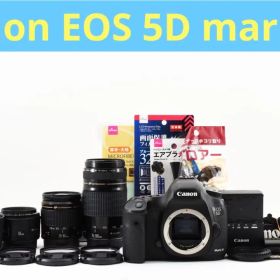 一眼レフCanon EOS 5D MarkIII標準&望遠&単焦点レンズセット